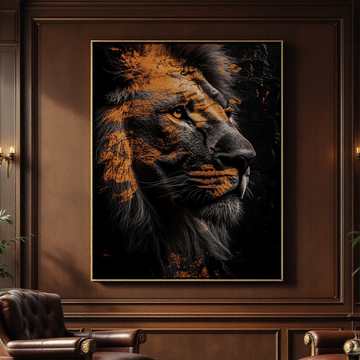 Religious Lion Canvas Art – Christian Strength & Spirituality for Home & Office Wall Canvas