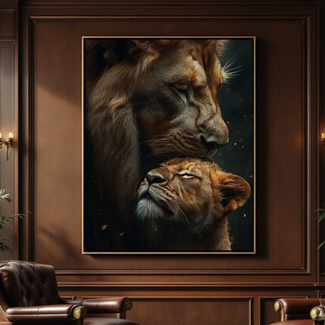 Religious Lion Canvas Art – Christian Strength & Spirituality for Home & Office Wall Canvas