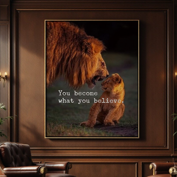 You Become What You Believe - Inspirational Motivational Wall Art